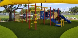 new playground turf